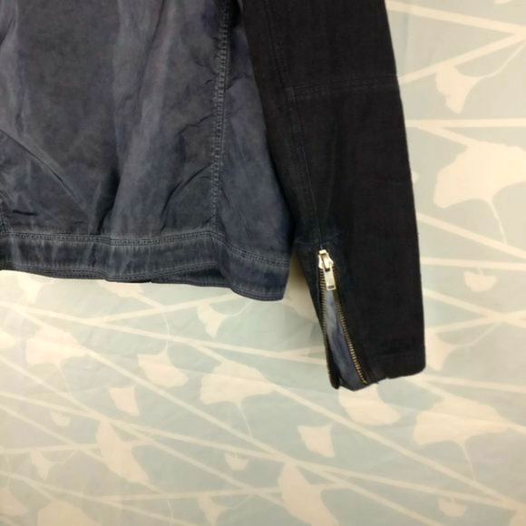 Buffalo David Bitton Men Med Jawick Distress Biker Motorcycle Jacket Hey Riders - Picture 5 of 9